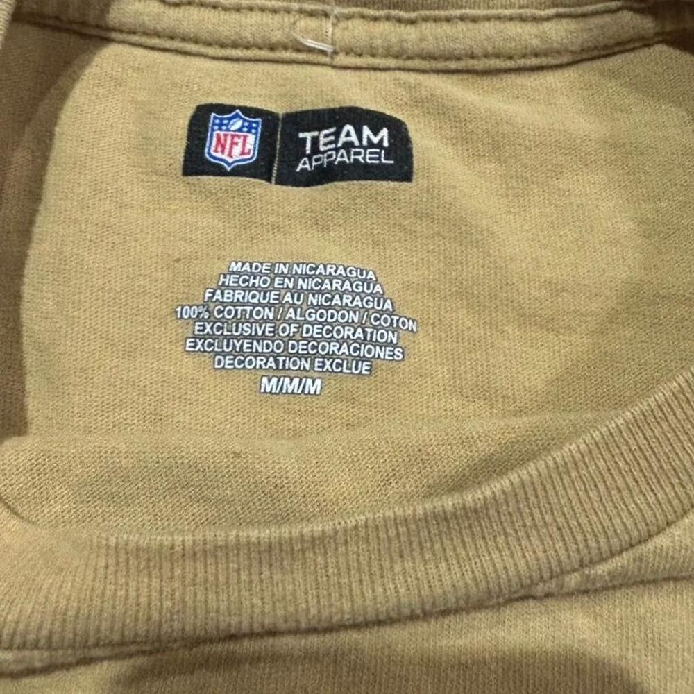 NFL New Orleans Saints Gold Graphic T-Shirt - Picture 5 of 8